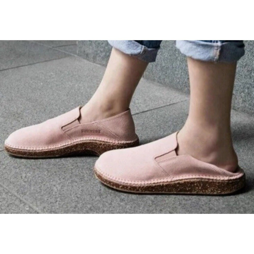 Birkenstock Callan‎ Slip On Clog Pink Suede Womens 39 EU | 8 US Medium/Narrow
